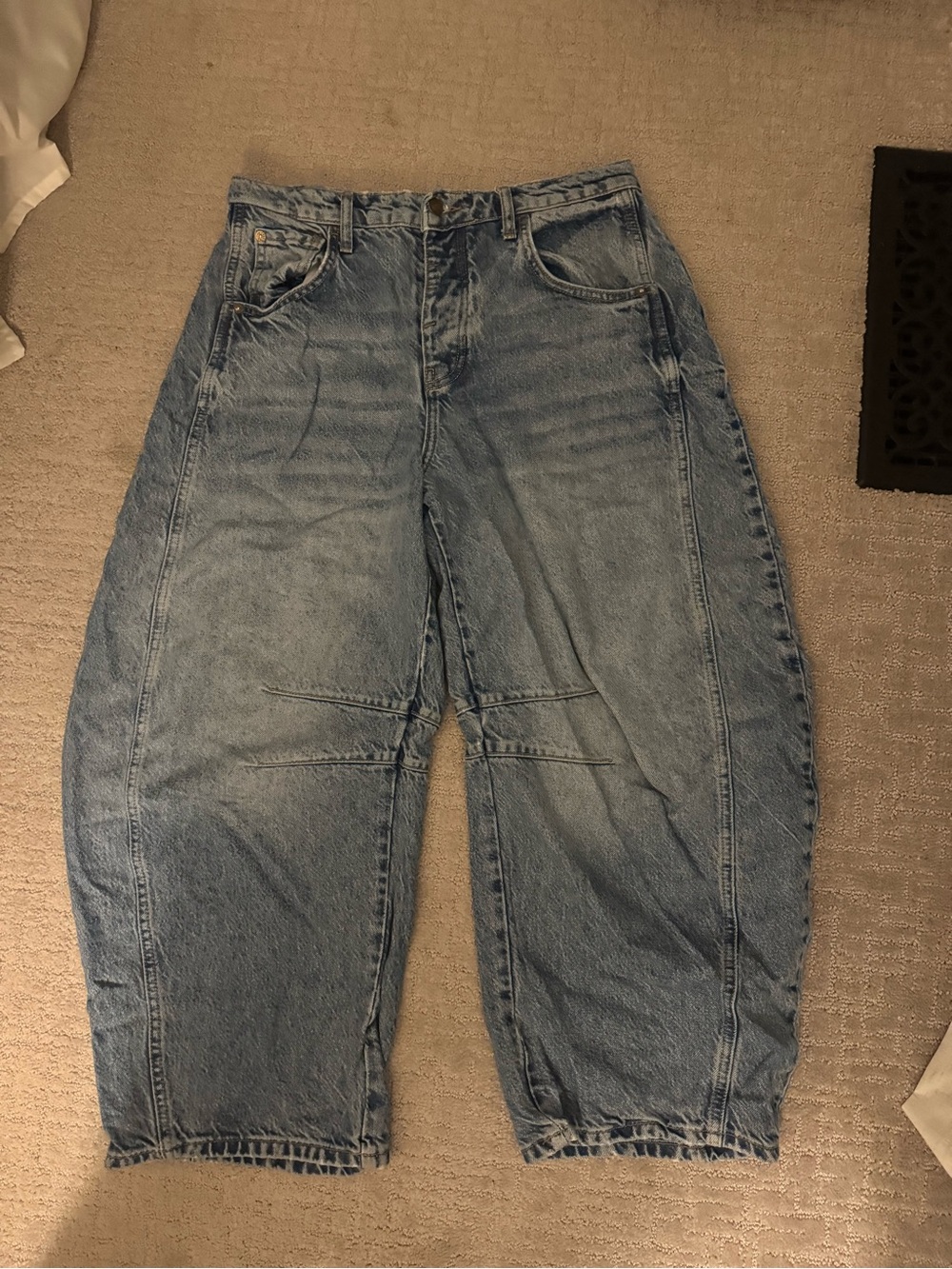 Free People Barrel Jeans